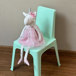 Little Unicorn Doll & Kids Chair 