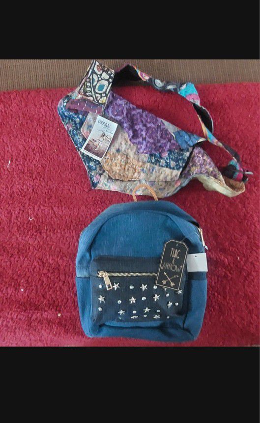 Backpack & shoulder Bag 20.00 For Both...new!!