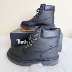 Timberland Pro Waterproof Insulated Steel-Toe Boots (Black, Size 10.5)