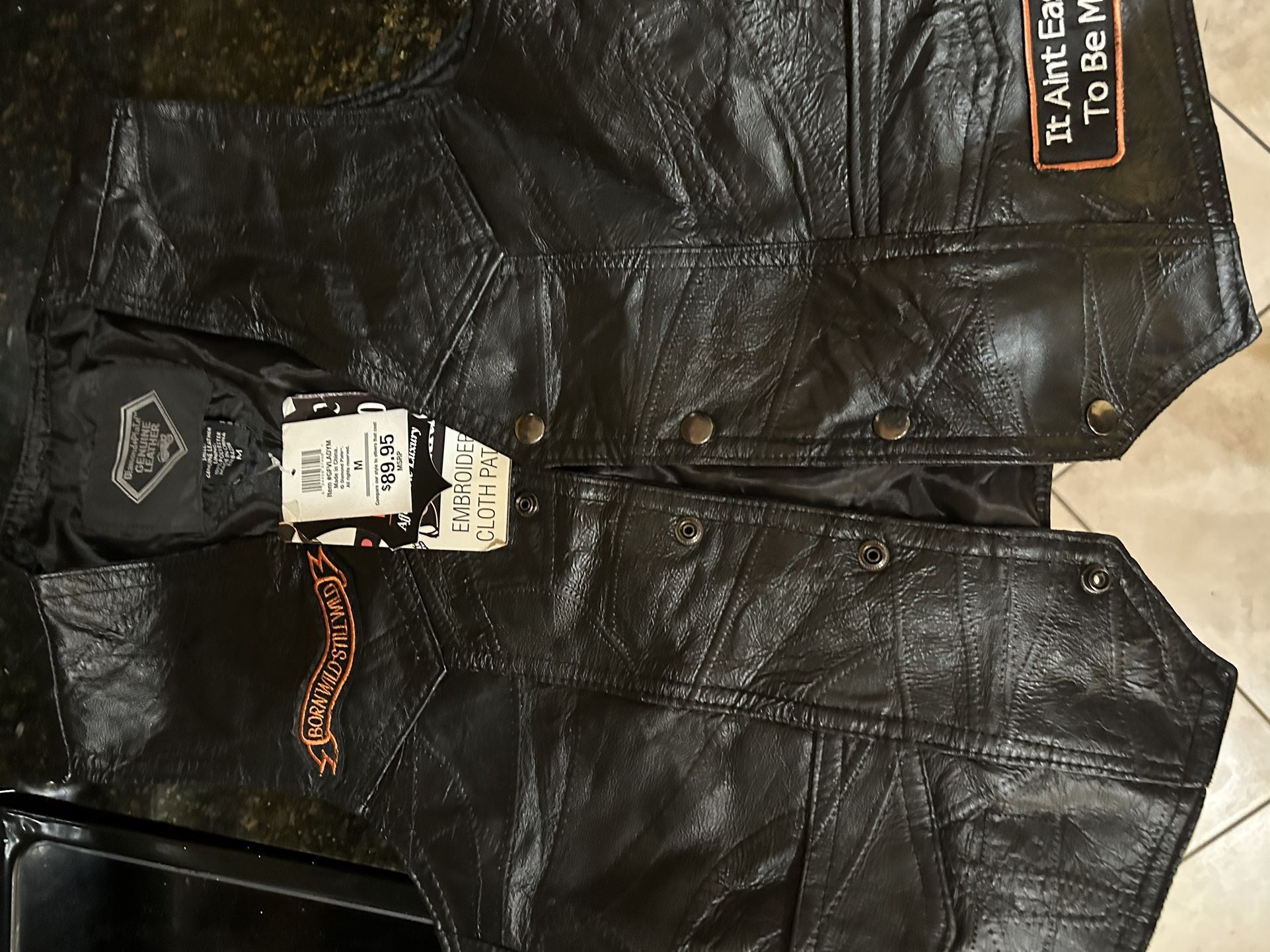 Leather Vest Jacket