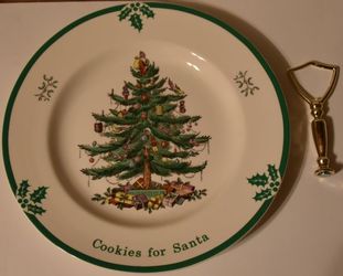 Spode Christmas Tree Cookies for Santa Tidbit tray (New)