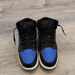 black and royal blue  Jordan 1s