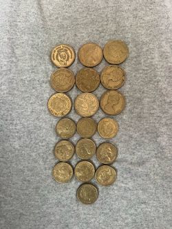 Australian coins ($1&$2) 19 pieces