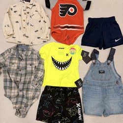Baby Boy Clothing Lot 12 Months Nike Hurley OshKosh Bundle