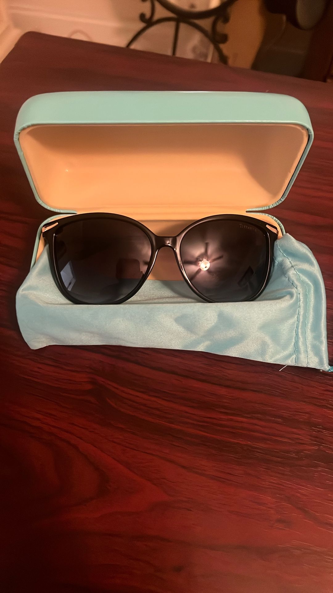 Tiffany & Co. TF 4061 56 18-13B Cat-Eye Sunglasses with Case & Cloth