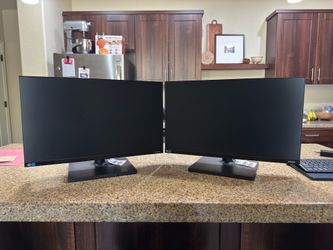 2 Samsung 24’ Monitors Two Samsung 24’ Monitors (1080p, 75hz) w/ Docking Station