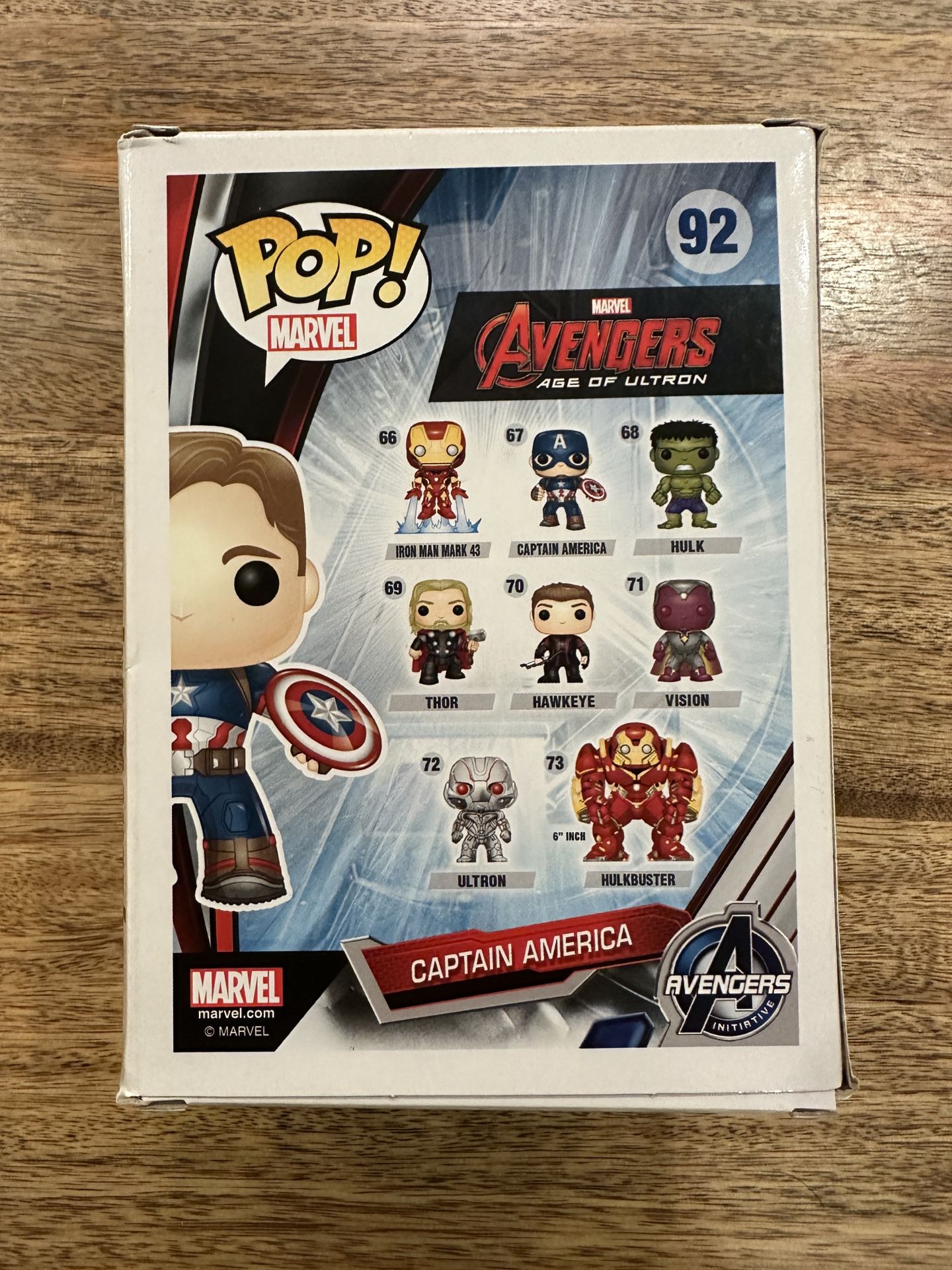 Funko Pop Captain America Unmasked Summer Convention Exclusive Vaulted #92