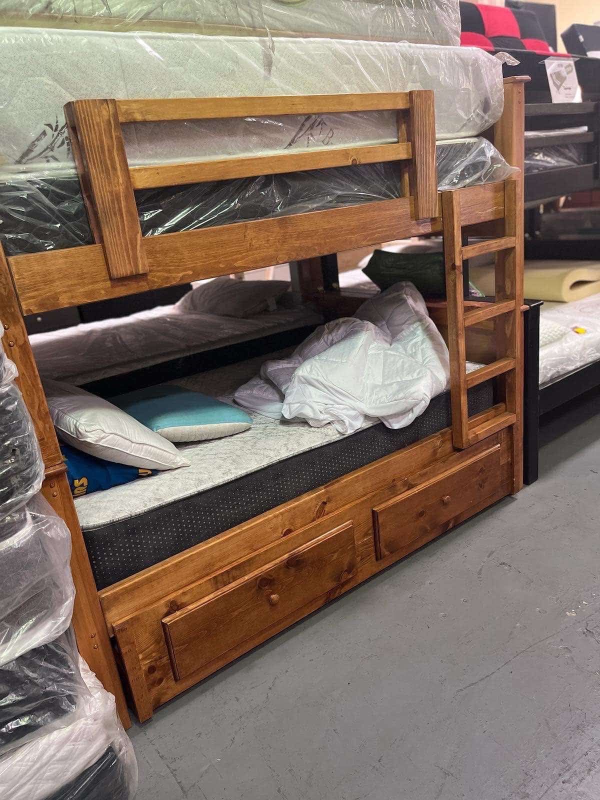 Bunk Bed Twin-twin-twin Pinewood