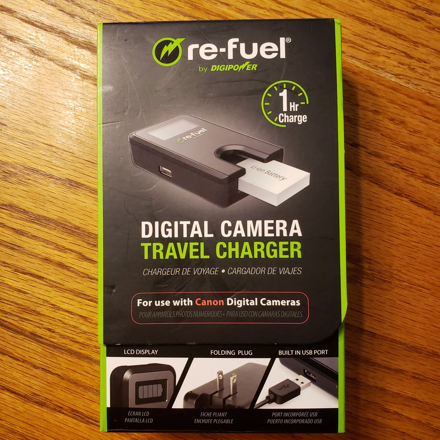 Re-fuel by DIGIPOWER Digital Camera Travel Charger for CANON Camera