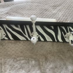 Zebra Print Coat Hanger