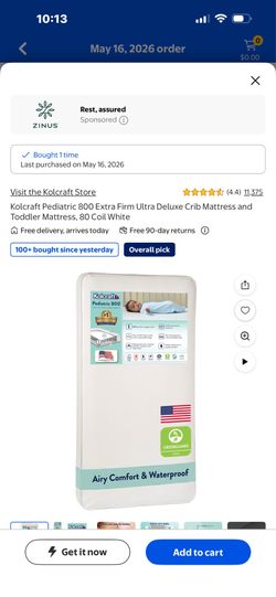 Never used toddler bed with mattress