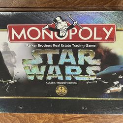 Star Wars Monopoly Board Game Classic Trilogy Edition Brand 1997