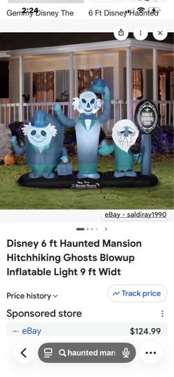 Haunted mansion, blowup clock