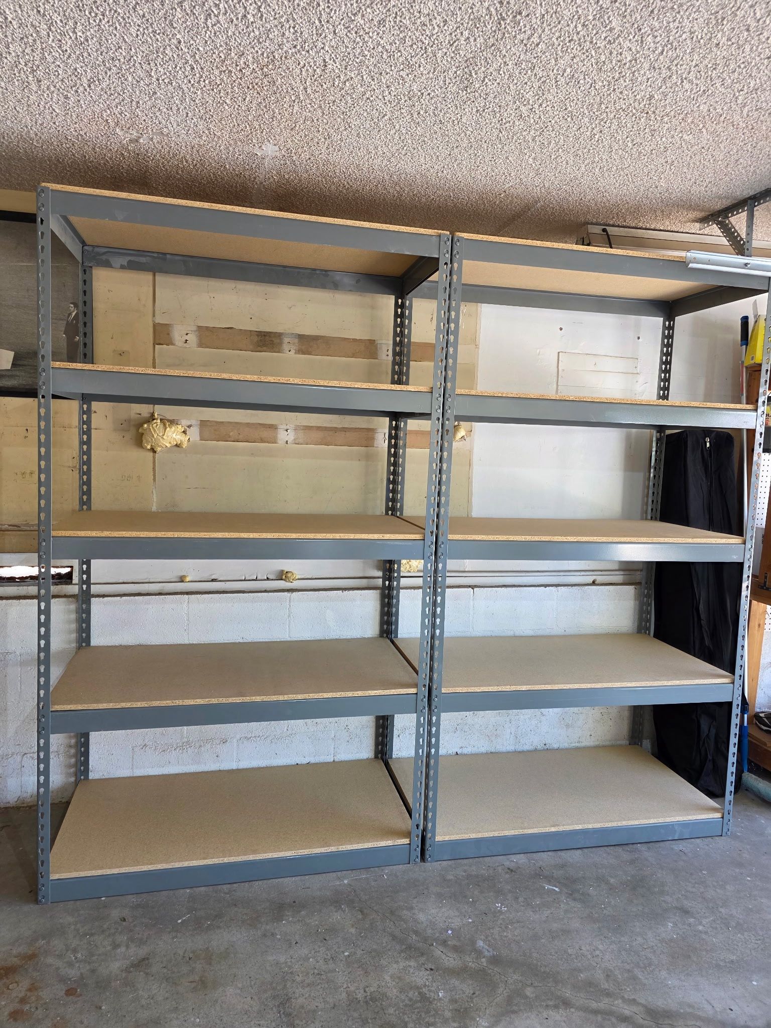 48 in W x 24 in D 5 Tier Boltless Steel Shelving Racks Similar To Uline Stronger Than Homedepot Lowes And Costco Delivery Available