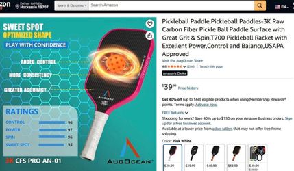 Brand new usapa approved pickleball paddle for sale