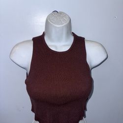 Brown Crop Top