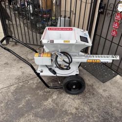 MUDMIXER Continuous Feed Portable Electric Concrete, Cement and Mortar Mixer