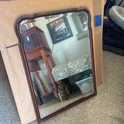 Antique Wall Mirror Beveled 