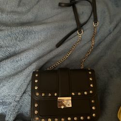 Black Leather Purse