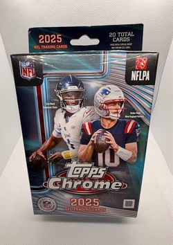 2025 Topps Chrome NFL Football Trading Cards - Hanger Box