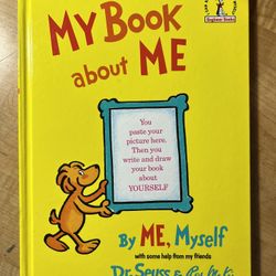 1969 Dr. Seuss My Book About Me VINTAGE Oversize Hardcover MINT