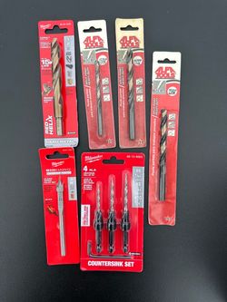 Milwaukee & Alfa Tools Drill Bit Lot – 6 Pieces