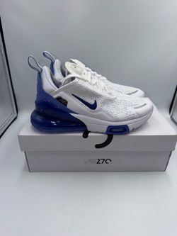 🔥 Nike Air Max 270 Premium White Sapphire 👟 Size 7 Women’s