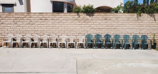patio plastic chairs