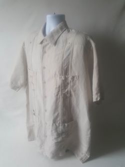 Cubavera men's button down short sleeve shirt size XLT
