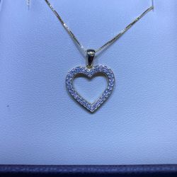 Diamond Heart Charm