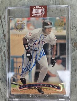 2023 Topps Garret Anderson 1/1 Archives Signature Series Auto