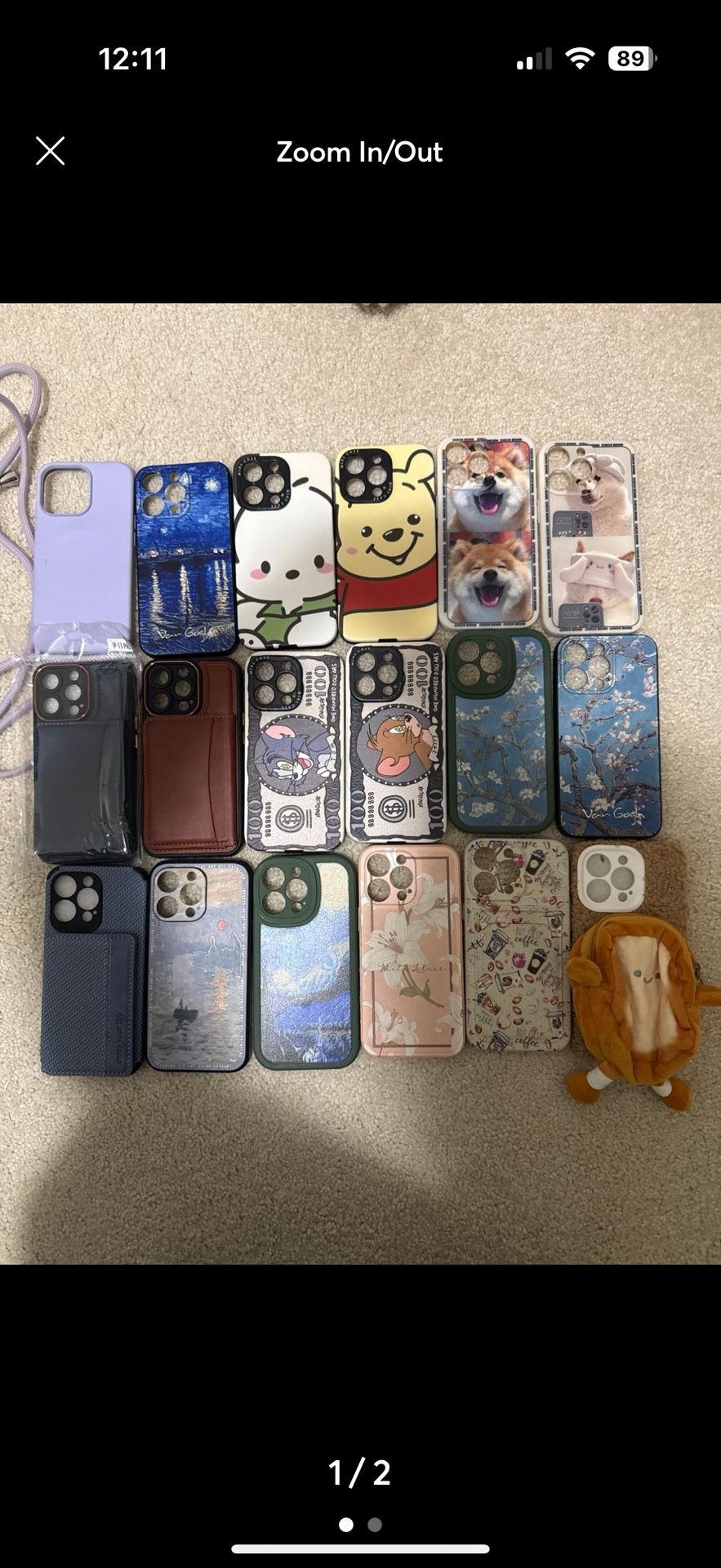 18 pieces iPhone 13Pro Cases, Mixed New And Like New