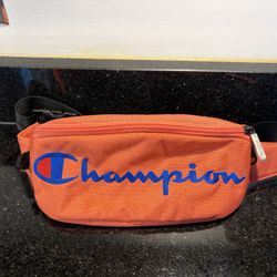 Brand New CHAMPION Graphic Logo Orange Waist Pack Sling Bag