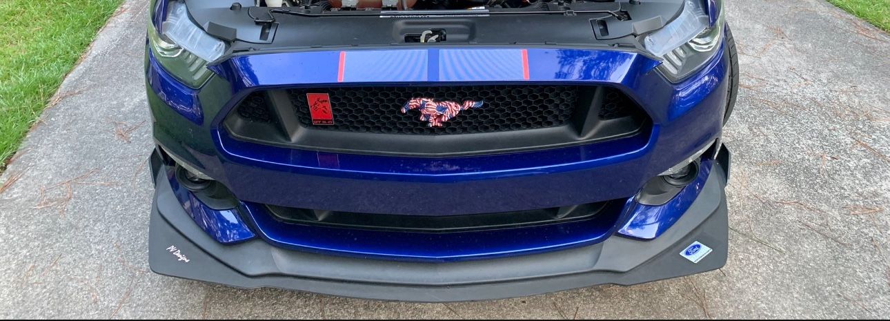 2016 Mustang Gt Performance Pack Front Splitter With Rear Side Splitters And Side Skirt Fins