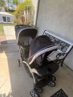 Double baby stroller