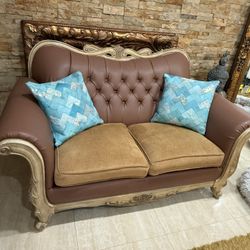 Solid Wood Sofa &  Loveseat! 
