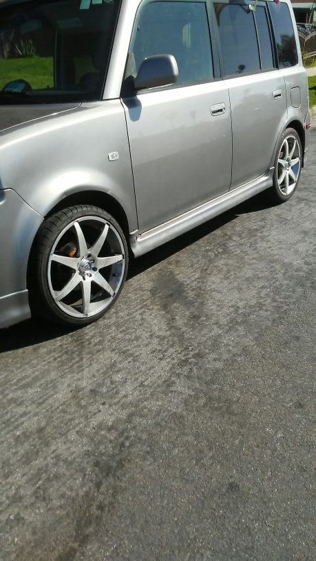Sport max racing 18 inch 7 spoke rims and tires all four $200