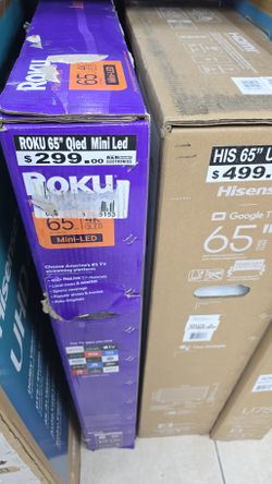 Roku 65 Inches Qled Mini LED 4K SMART WIFI UHDTV ON SALE WITH WARRANTY
