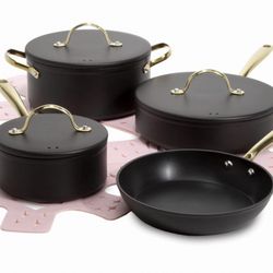 Iconic Black And Gold Cookware Set New In Box 