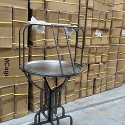 Parrot Bird Playing Perch Rolling Stand With Climbing Ladder 