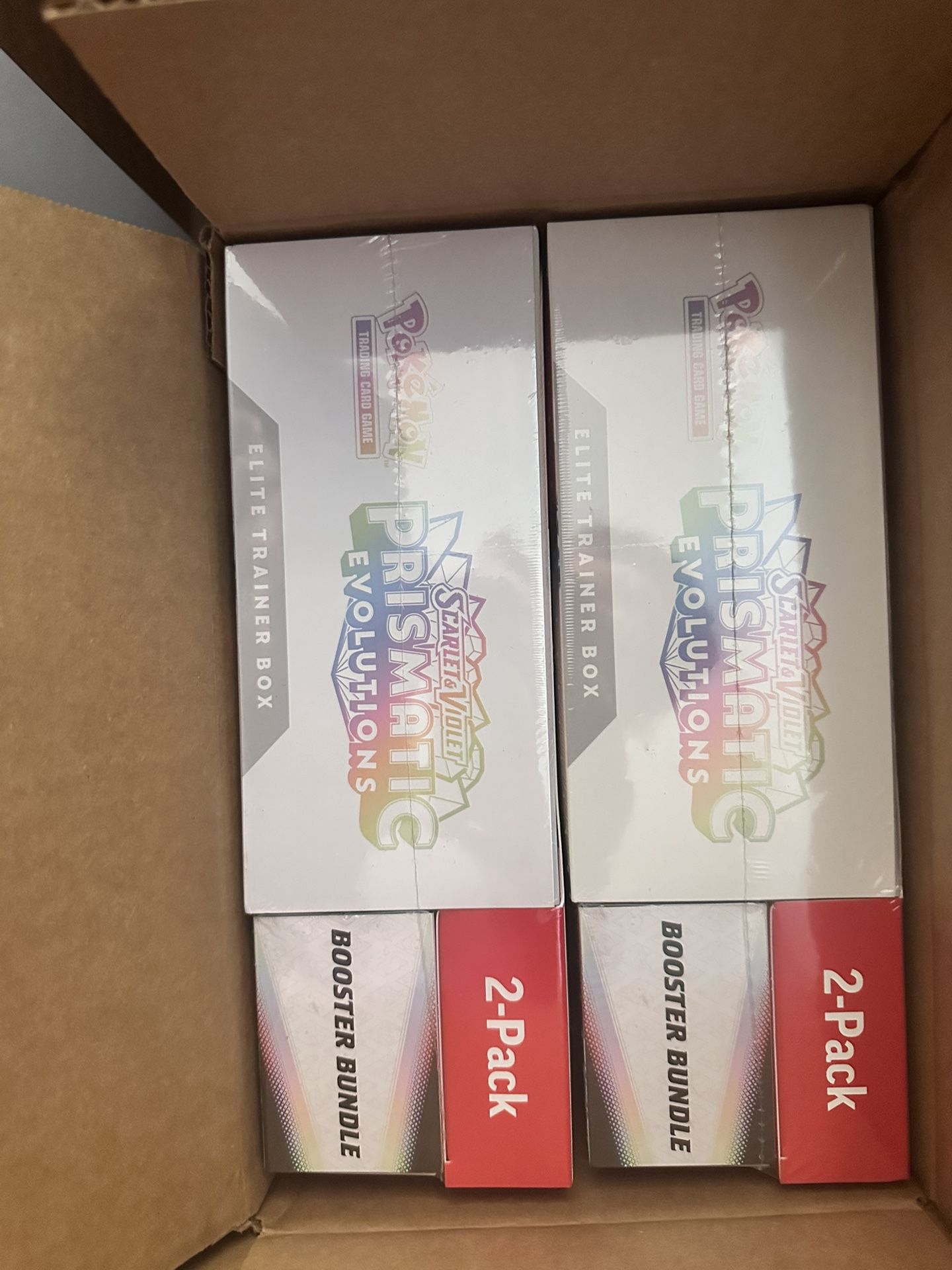Prismatic Evolutions ETB Booster Bundle 2 Pack Pokemon