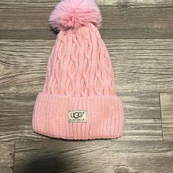 Pink Ugg Beanie 