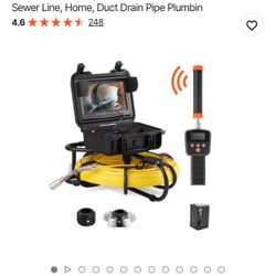 VEVOR Sewer Camera with 512Hz Locator,300 ft/91.5 m, 9" 