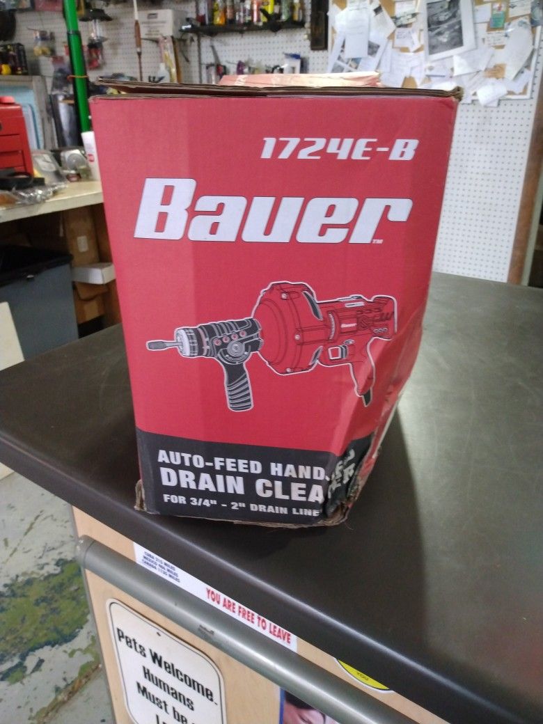 Auto -feed Hand Held Drain Cleaner