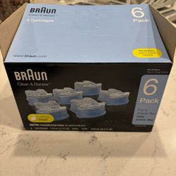 Braun Clean & Renew Refill Cartridges CCR, Replacement Shaver Cleaner Liquid Solution for Clean&Charge System