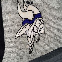 Beaded MN Vikings Medallion 