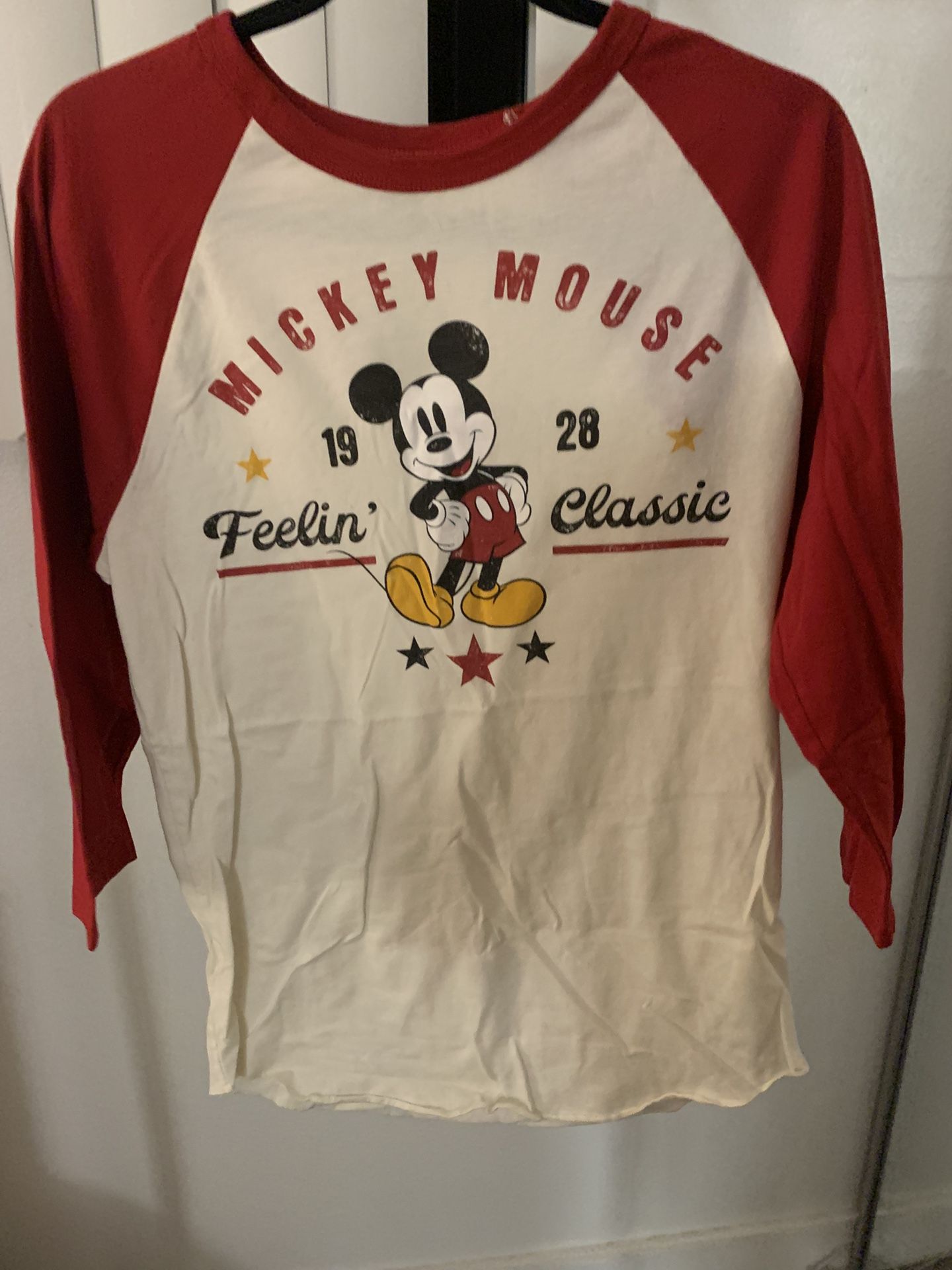 Men’s Medium Mickey Mouse Baseball Tee