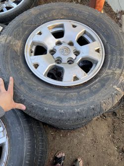 Full set of Toyota Tacoma rims and tires