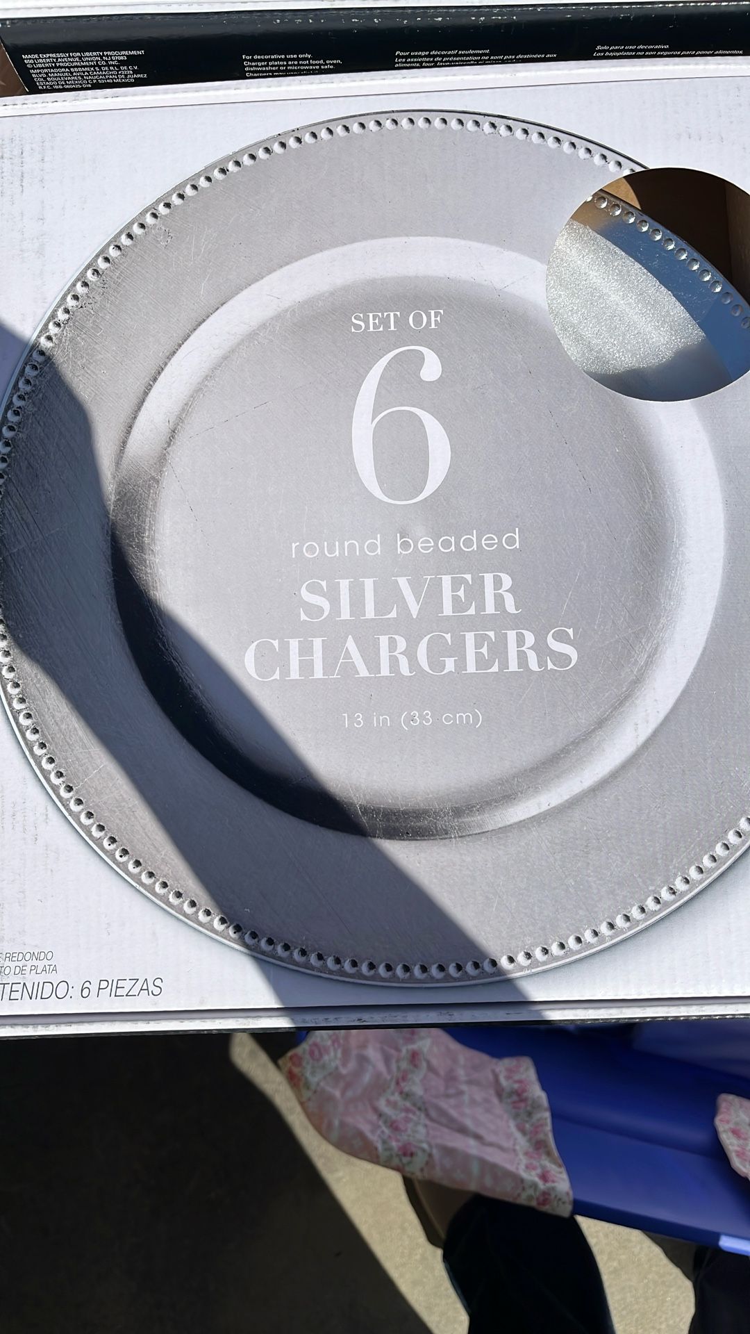 Silver Charger Plates