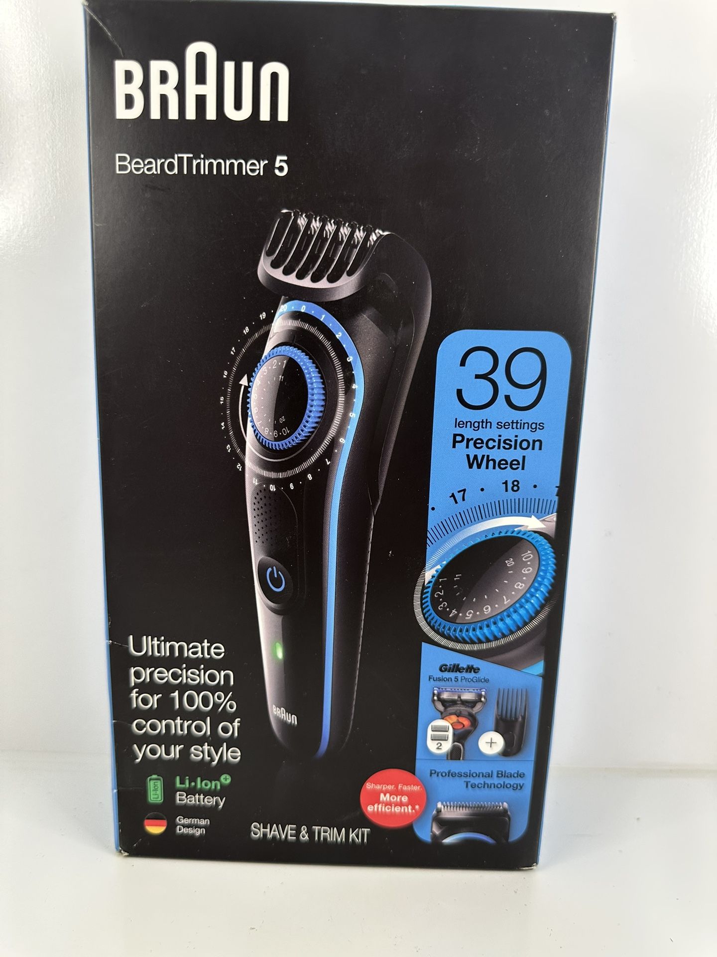 Braun BT5240 Beard Trimmer 5 Shave & Trim Kit 39 Length Settings NEW Sealed